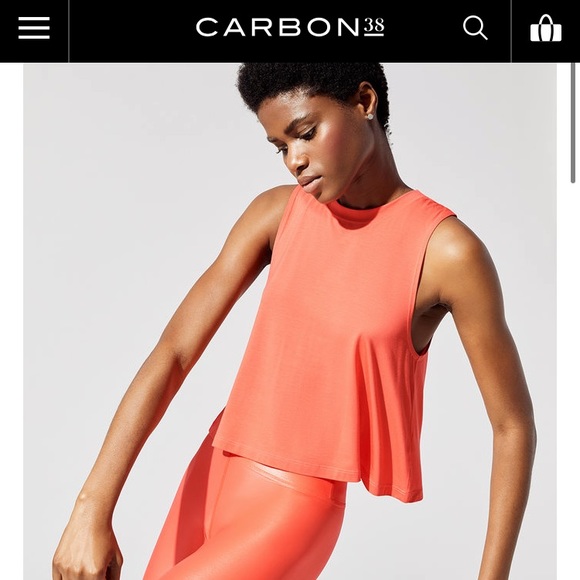 Carbon38 Pants - Hot coral Takara leggings